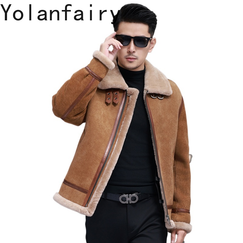 Quality Winter Clothing - YOLANFAIRY Высококачественные куртки из натуральной овчины,