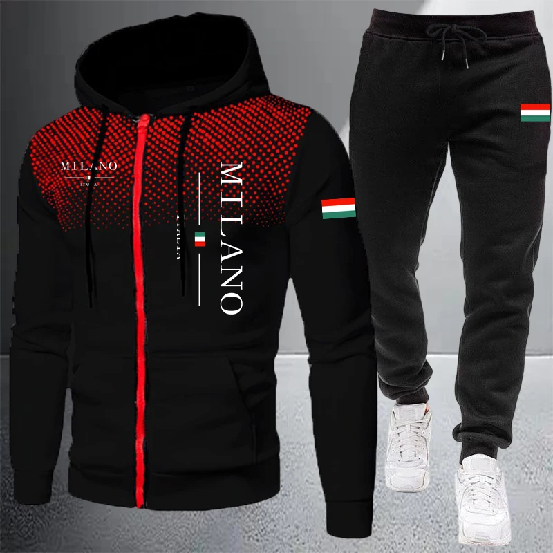 Winter Clothing Men - Мужской спортивный костюм-двойка (куртка и брюки)