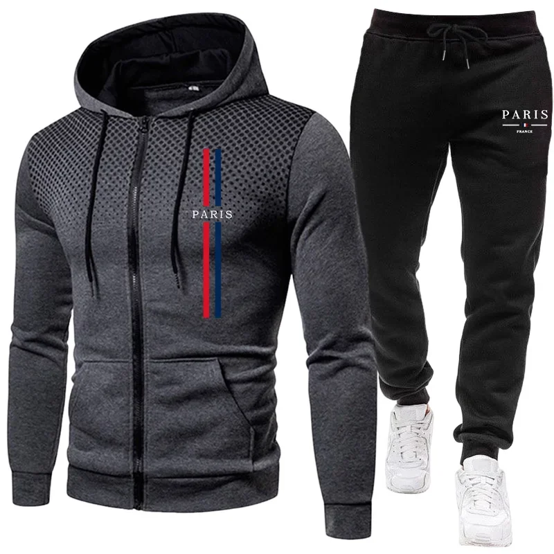 Winter Clothing Men - Мужской спортивный костюм: куртка на молнии