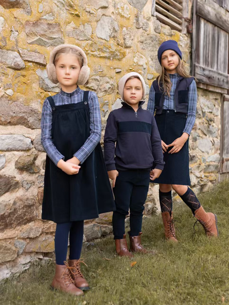 Winter Clothing Boys - AP 2025 AW вельветовая коллекция темно-синего