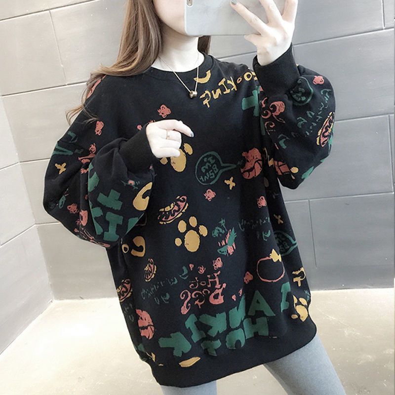 Winter Clothing Essential - Повседневные свободные женские толстовки с принтом