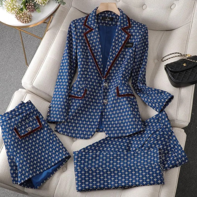 Jack Winter Clothing - Женский элегантный офисный брючный костюм, Блейзер,